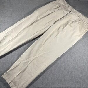 Bills Khakis M2P Pleated Trousers Mens 38x31 Khaki Tan Cuffed Made in USA MP2